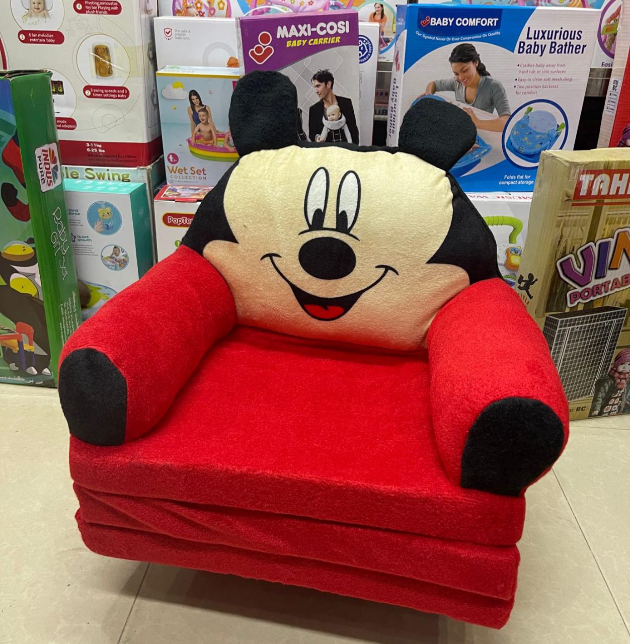 Baby 2 in 1 Mickey Character Sofa Cum Bed