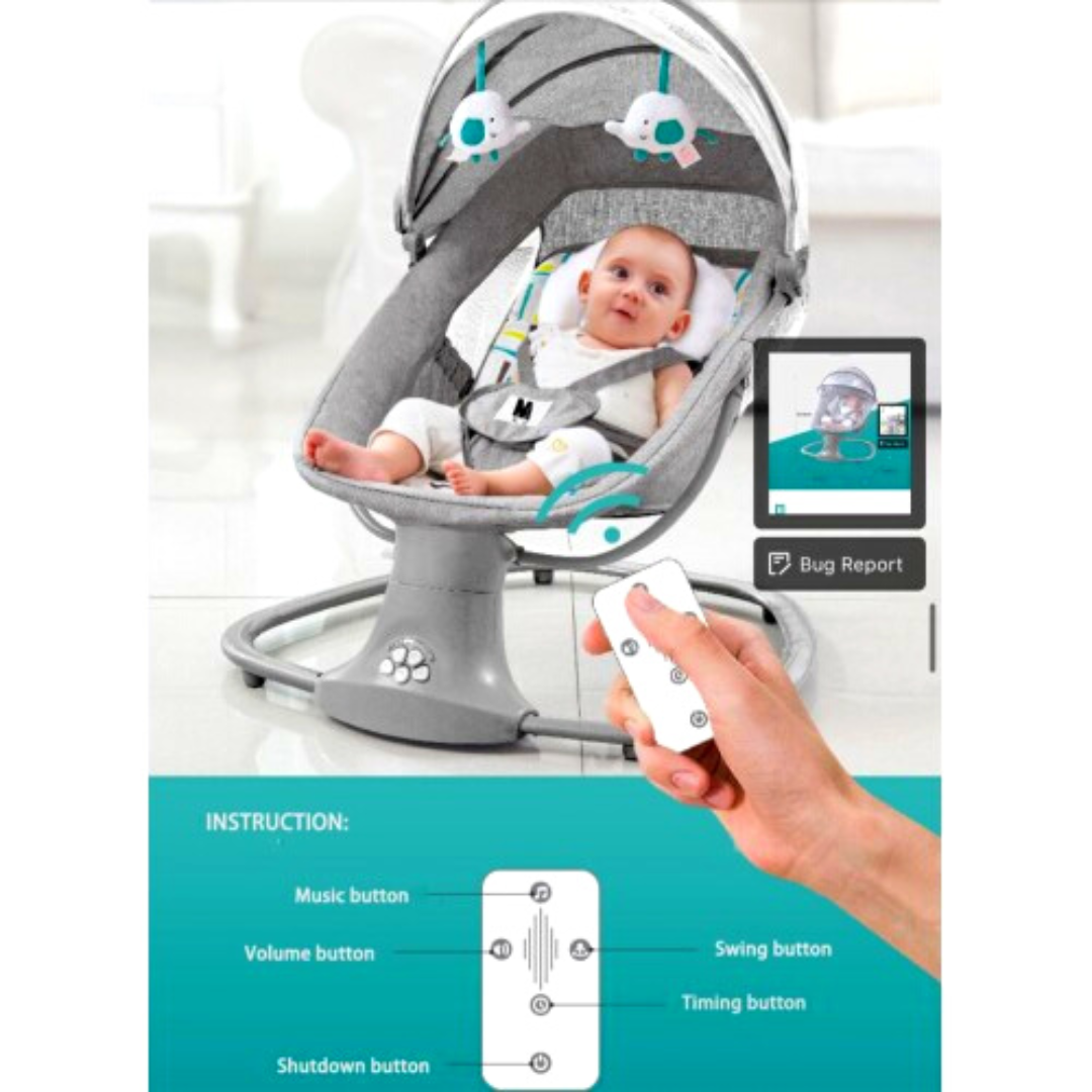 Mastela 3 in 1 Deluxe Multi-Functional Bassinet | Baby Electric Swing