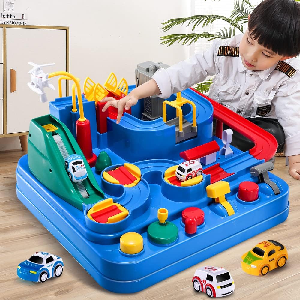 Traffic Adventure Toy Car Track Playset