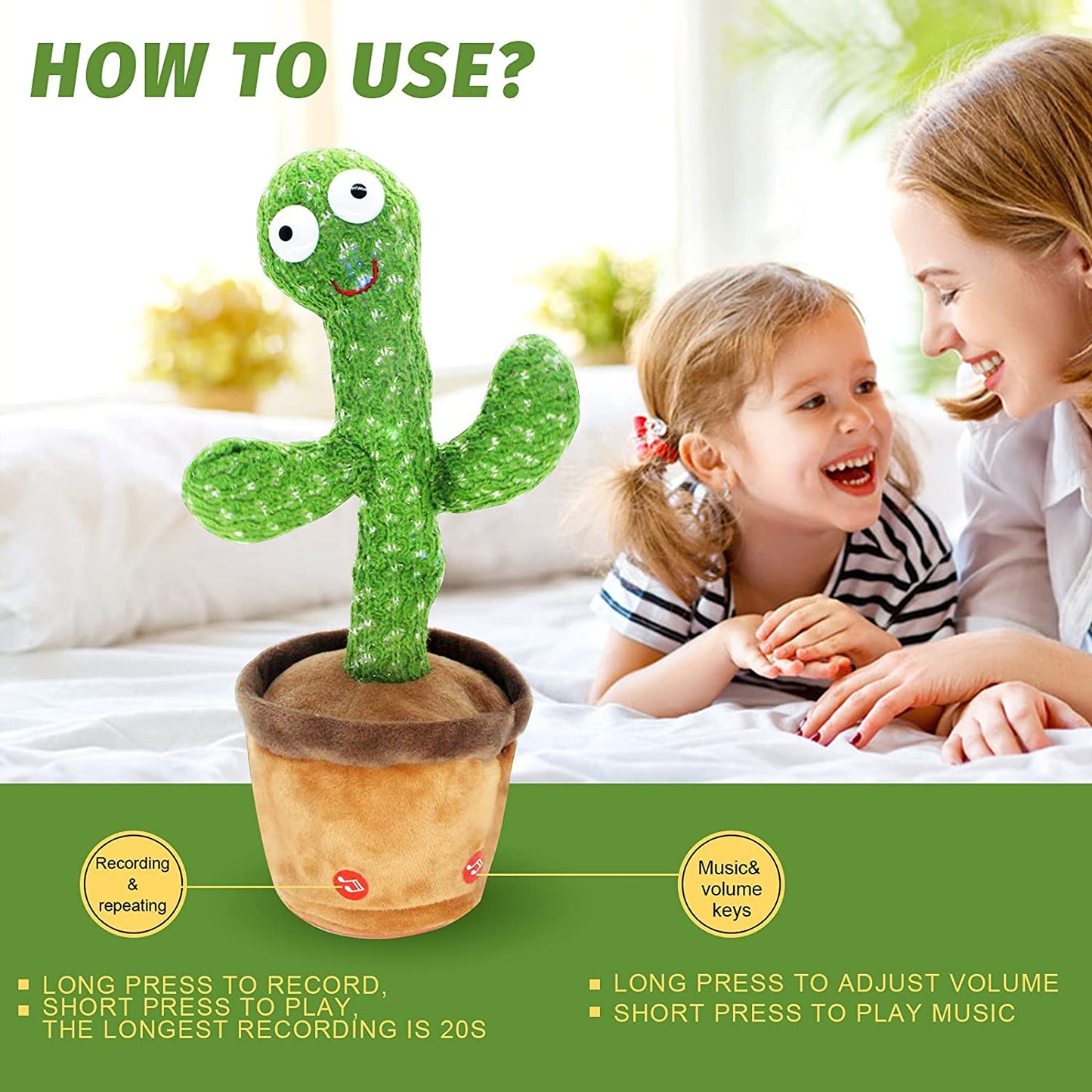 Dancing Cactus Toy, Gift For Your Baby 👶