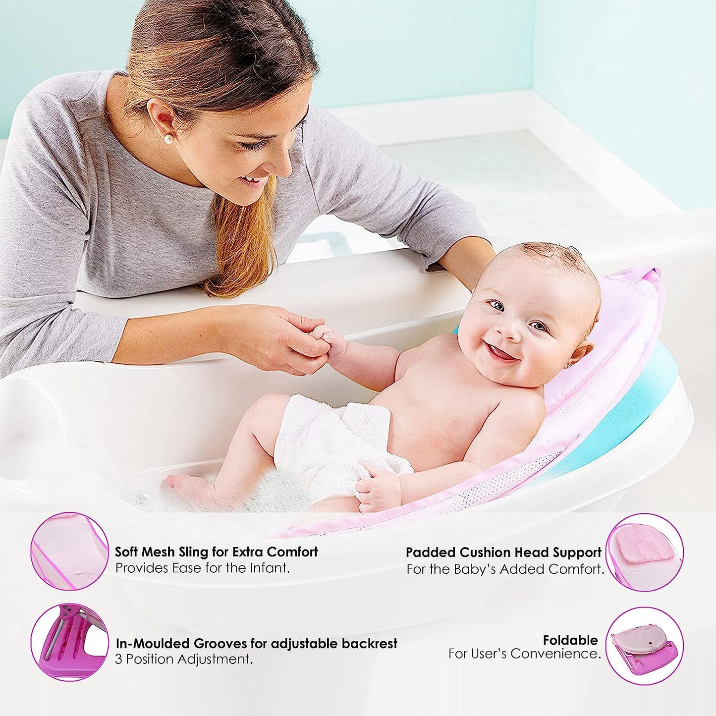 Baby Bather / Bath Seat For Newborn