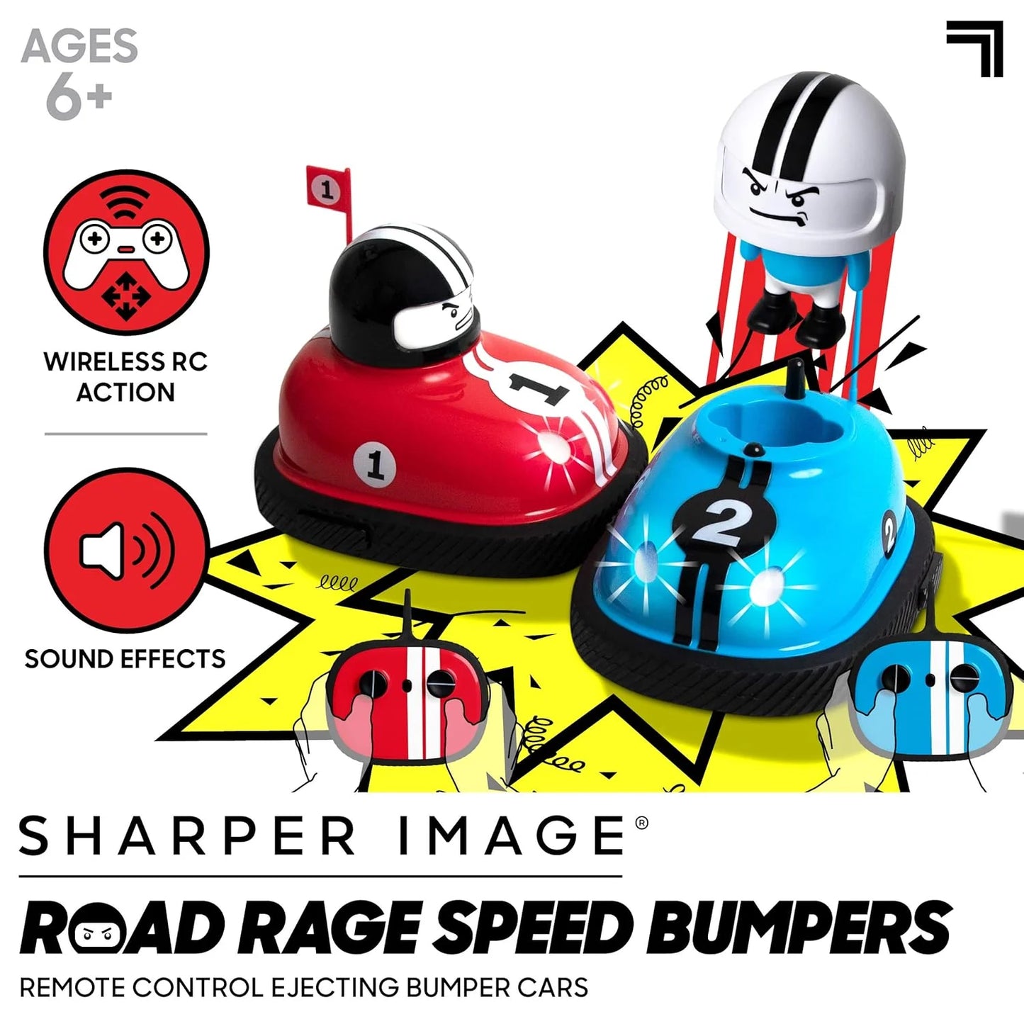 Dual RC Bumper Battle Cars - 2 Player Dodge & Duel Game