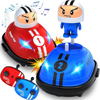 Dual RC Bumper Battle Cars - 2 Player Dodge & Duel Game