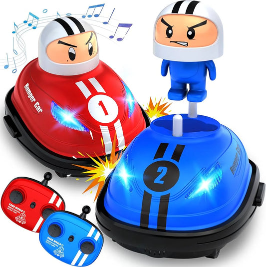 Dual RC Bumper Battle Cars - 2 Player Dodge & Duel Game