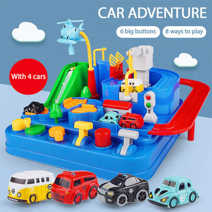 Traffic Adventure Toy Car Track Playset