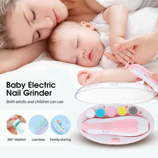 Electric Baby Nail Trimmer with 6 Grinding Heads