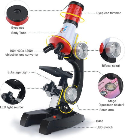 Science Microscope Educational Toy Microscope for Kids