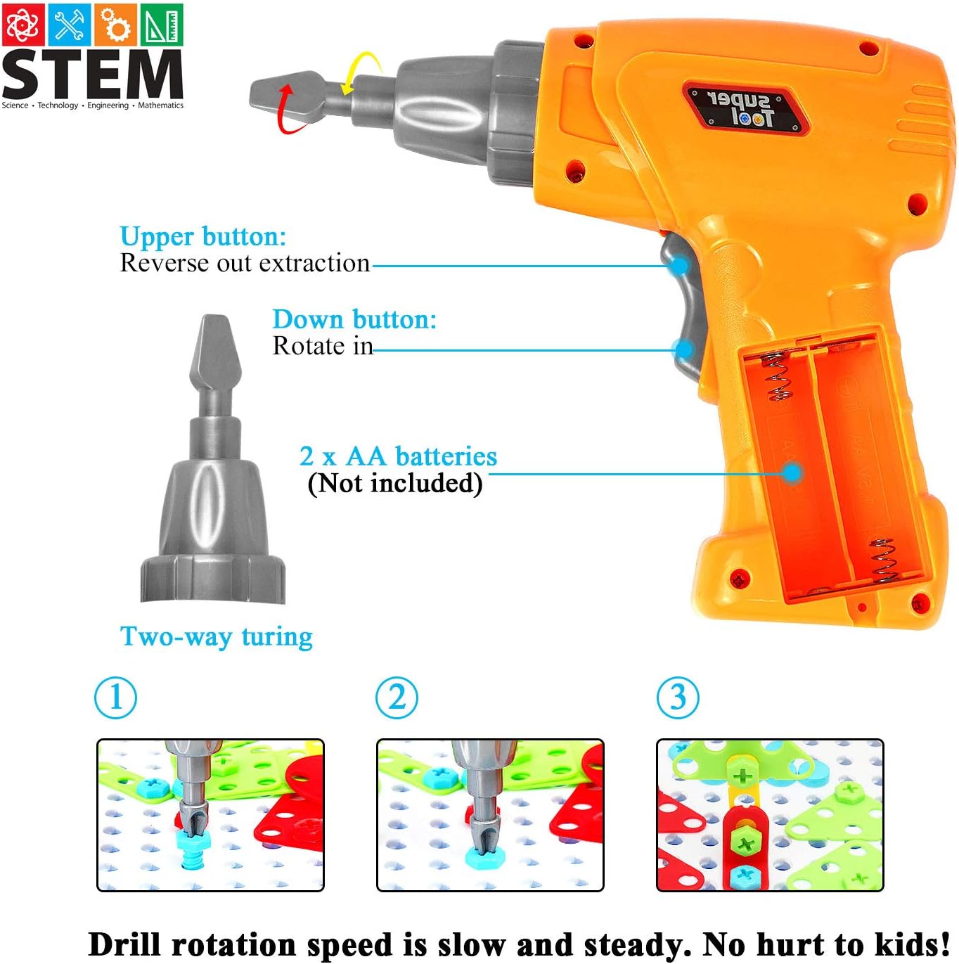 Power Tools for Kids with Screwdriver Toy Set